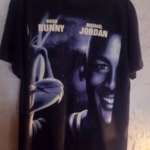 Michael Jordan vintage T-shirt space jam 1996 Looney tunes